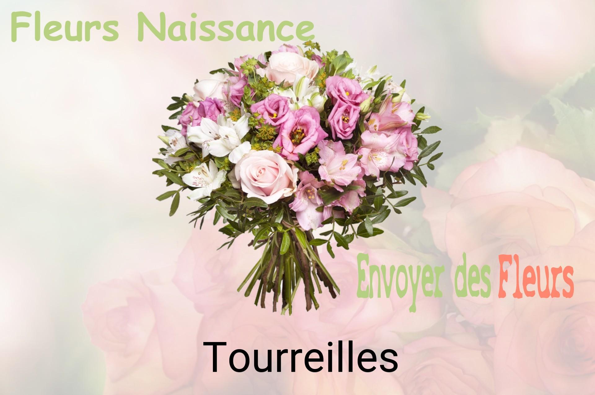 Bouquet de fleurs de naissance livré à Tourreilles
